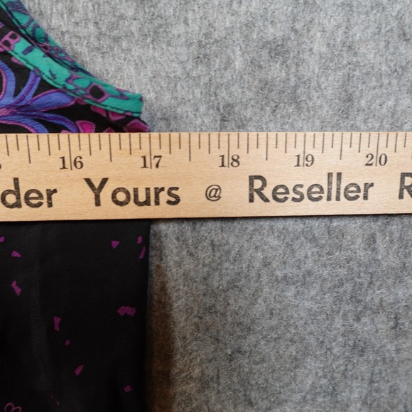 Anna Sui Romper Womens Small Silk Sleeveless Purple Floral Paisley Print - Picture 8 of 9